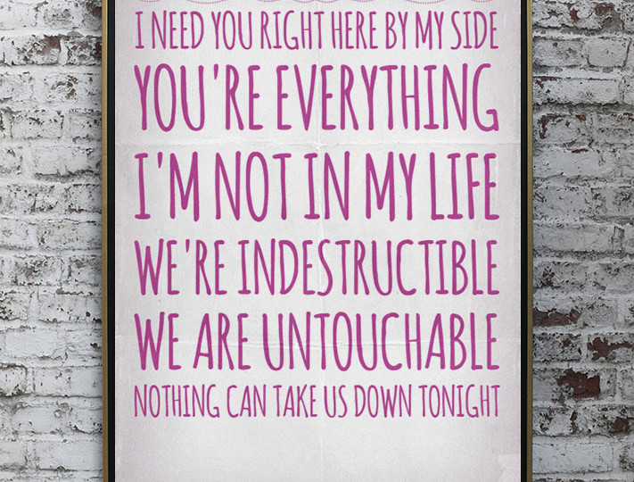 Lyrics Valentinstag romantisch Quote