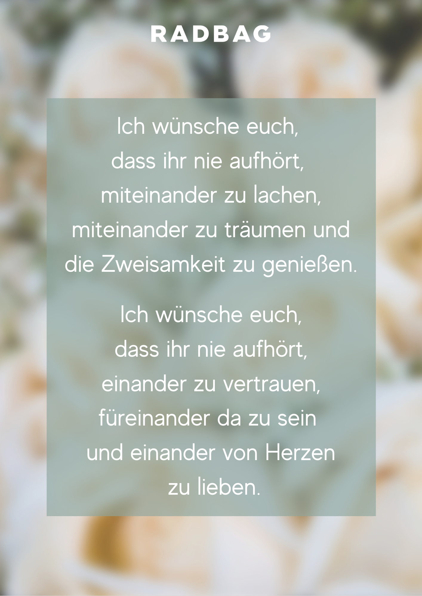 Spruch zum hochzeitstag Alles Gute