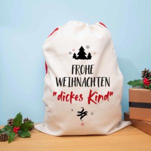 Weihnachtsgeschenke personalisierbarer Weihnachtssack