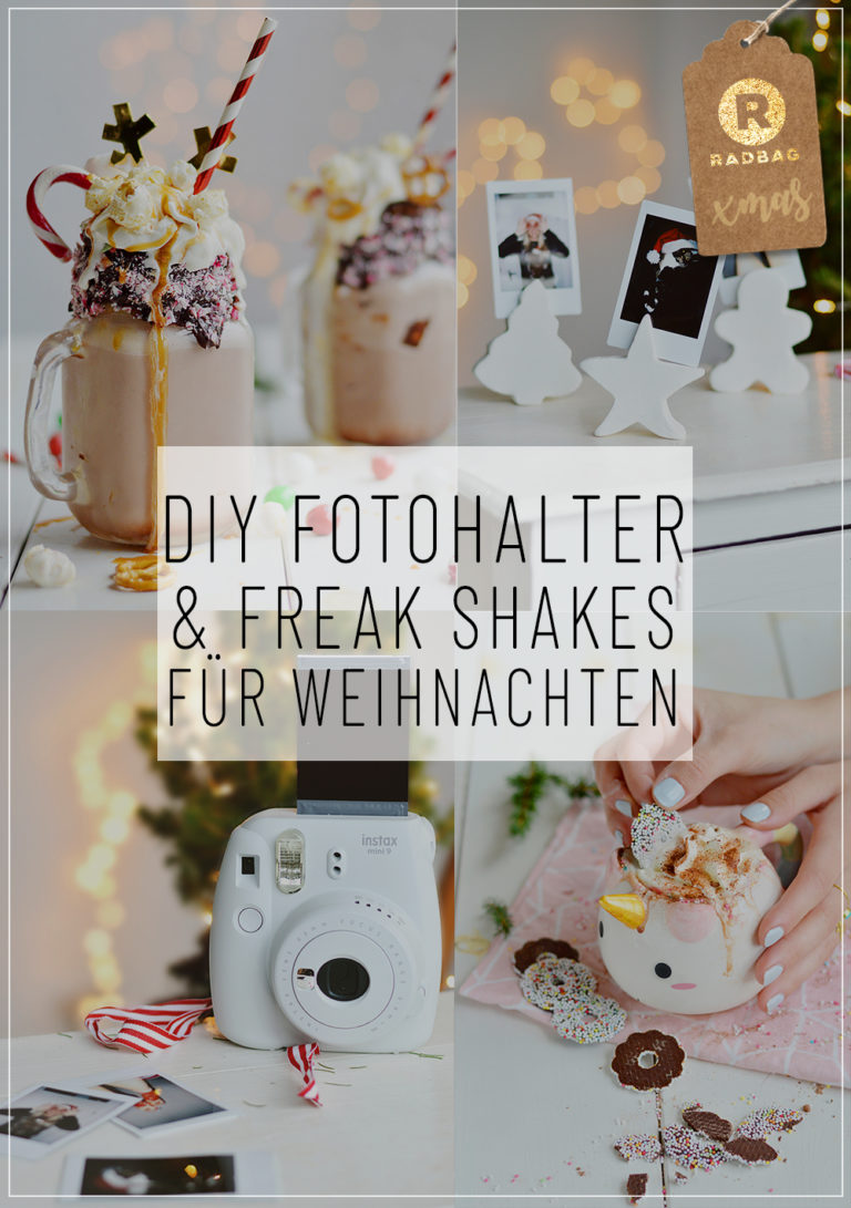 DIY Weihnachtsgeschenke Freak Shakes und Fotohalter