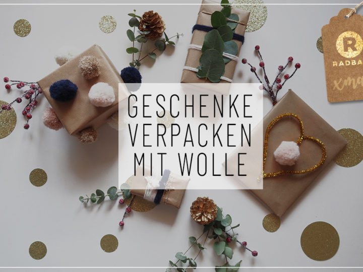 geschenke verpacken mit wolle