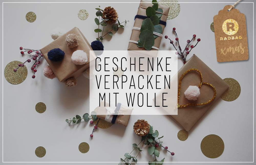 geschenke verpacken mit wolle