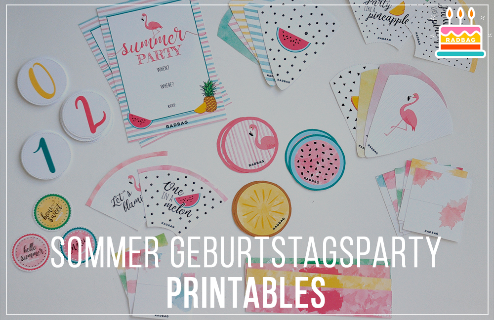 Geburtstagsparty Printable