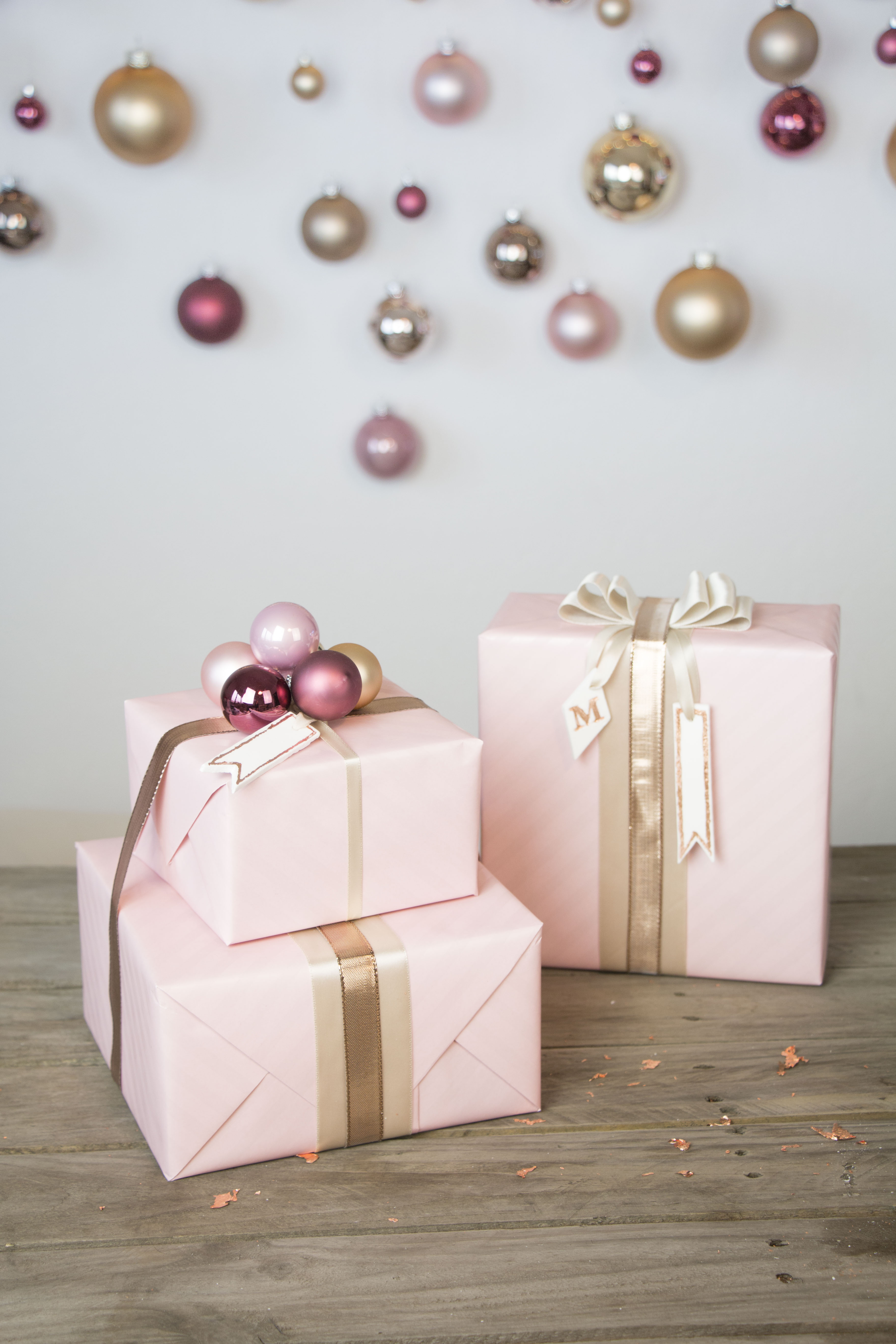 Geschenkverpackungen zu Weihnachten
