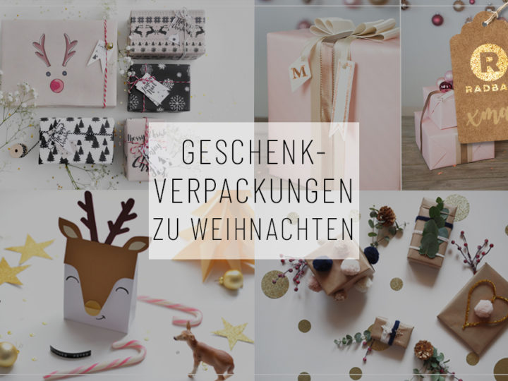 Geschenkverpackungen zu Weihnachten