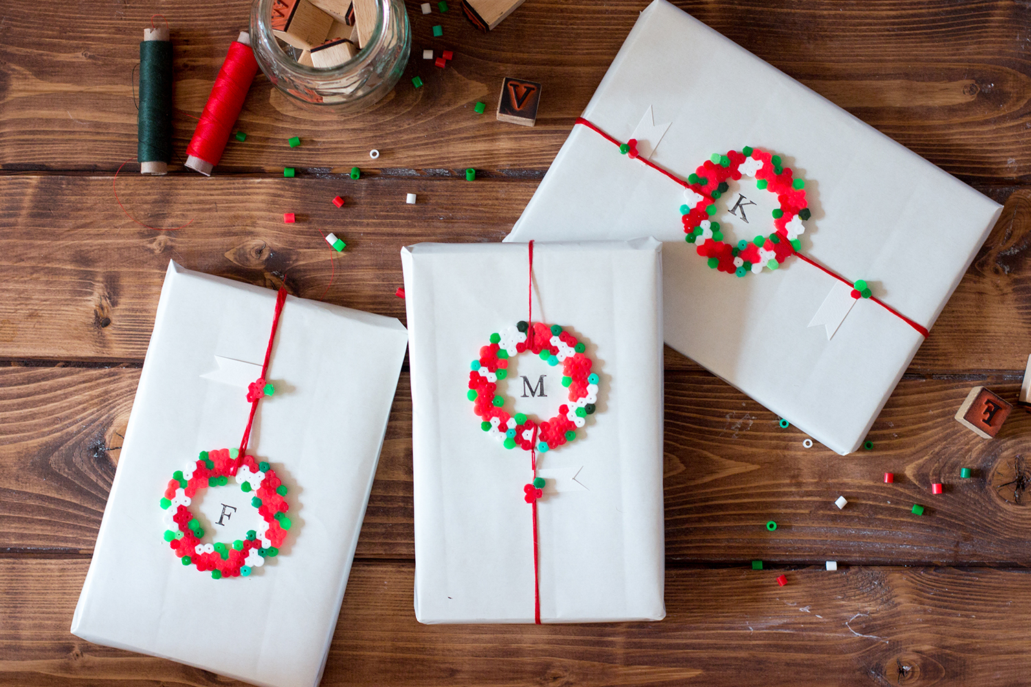 Geschenkverpackungen zu Weihnachten