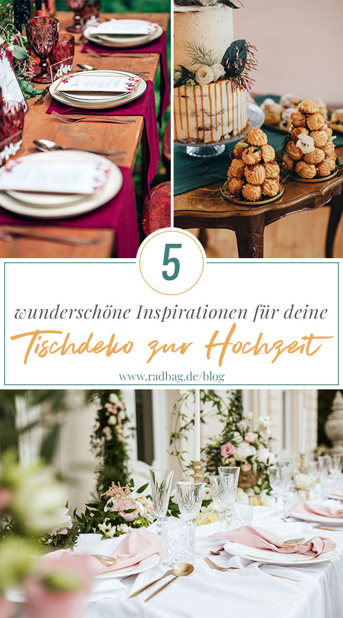 Tischdeko Hochzeit