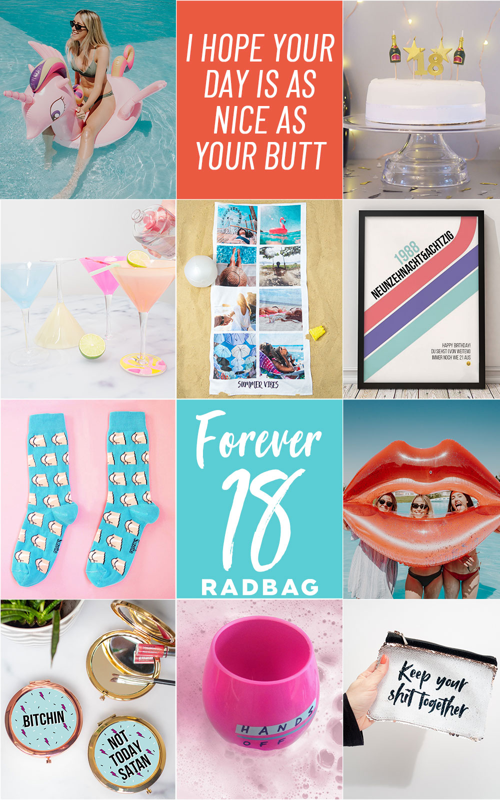 Der unvergessliche 18. Geburtstag Coole Geschenke & Sprüche