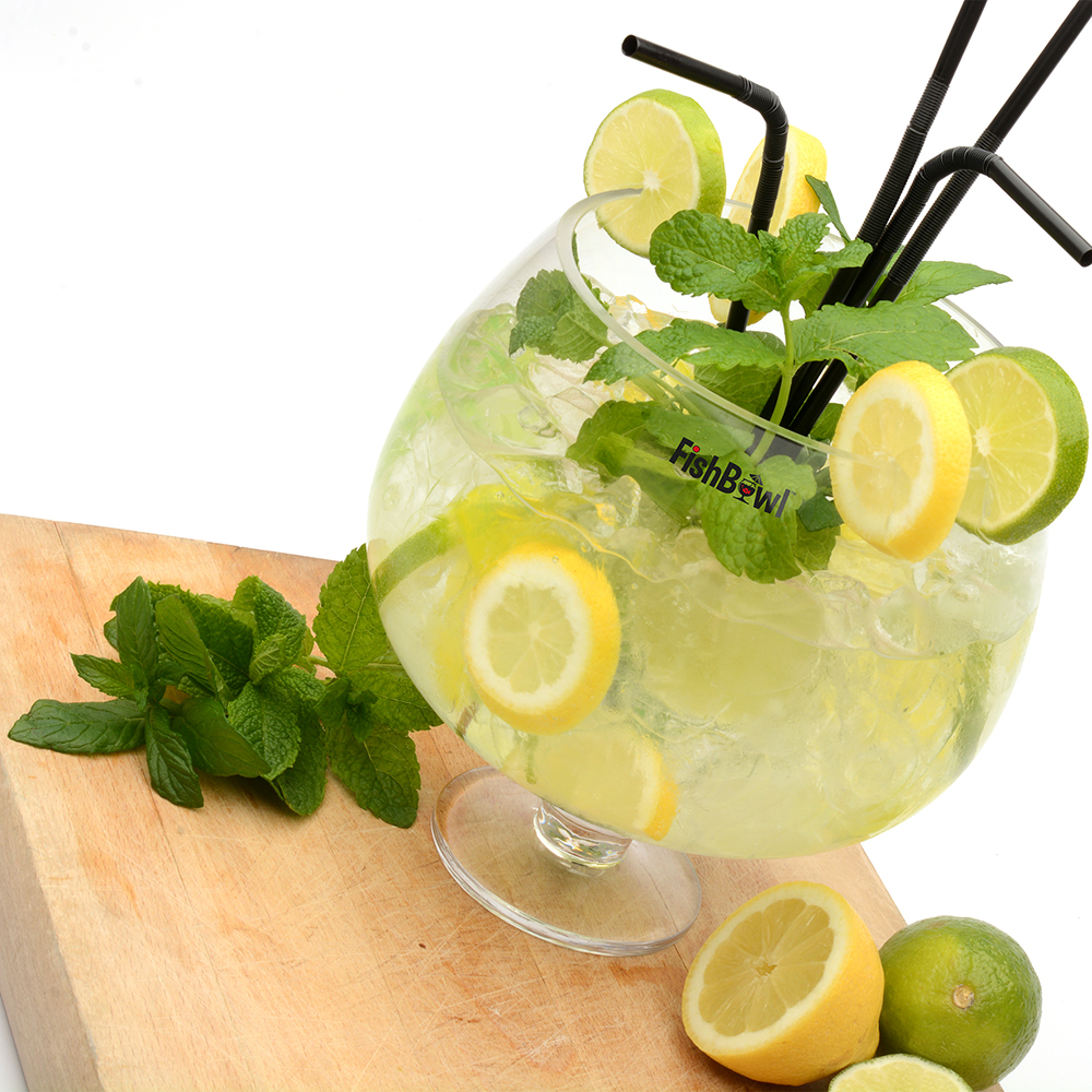 Sommerparty fishbowl glas party set