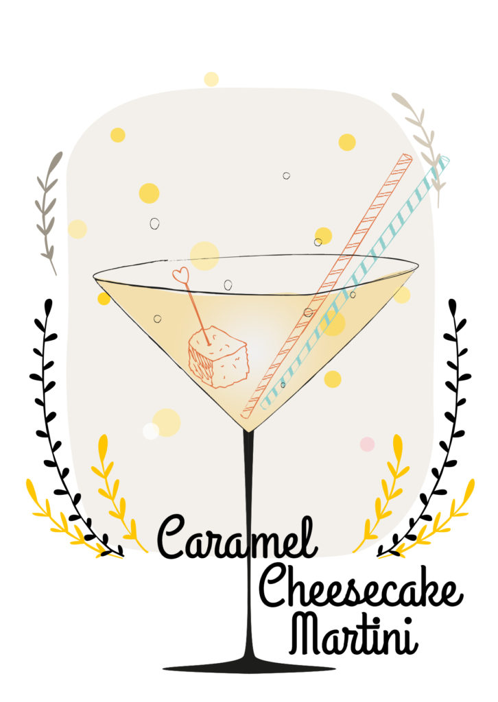 Einfache Cocktails für den Sommer Caramel cheescake martini