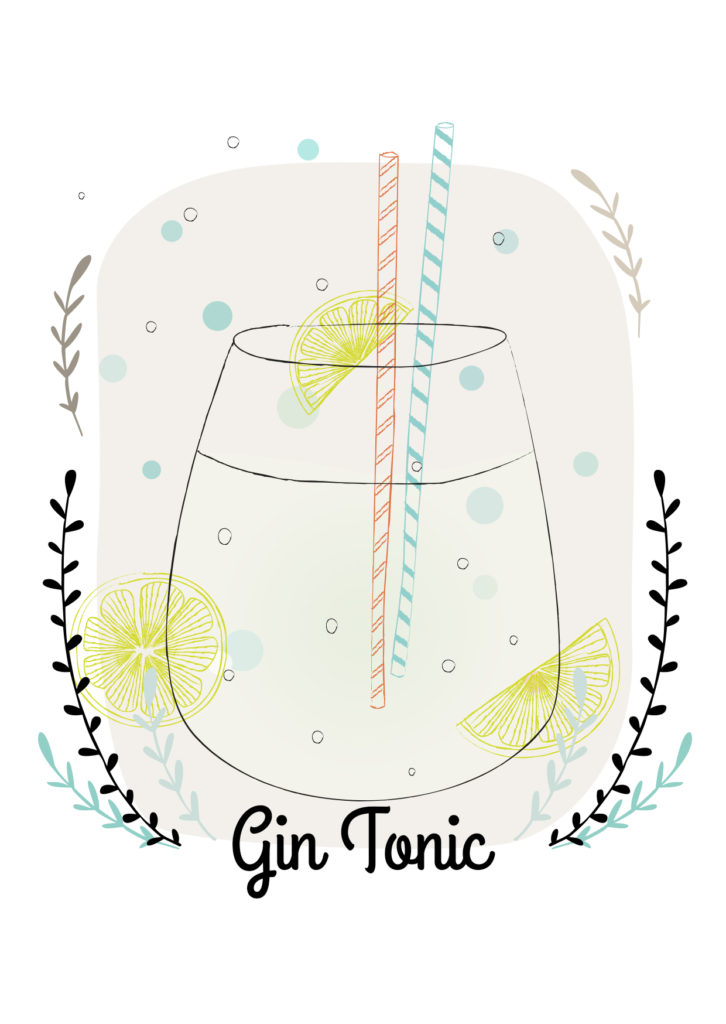 Einfache Cocktails für den Sommer  Gin tonic