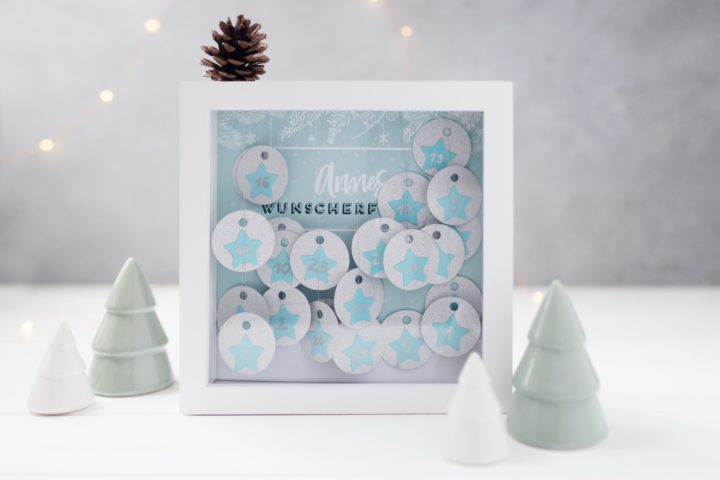 Adventskalender basteln mit 24 wünschen