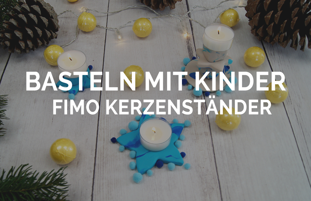 Basteln Fur Weihnachten Mit Kinder Diy Fimo Kerzenstander