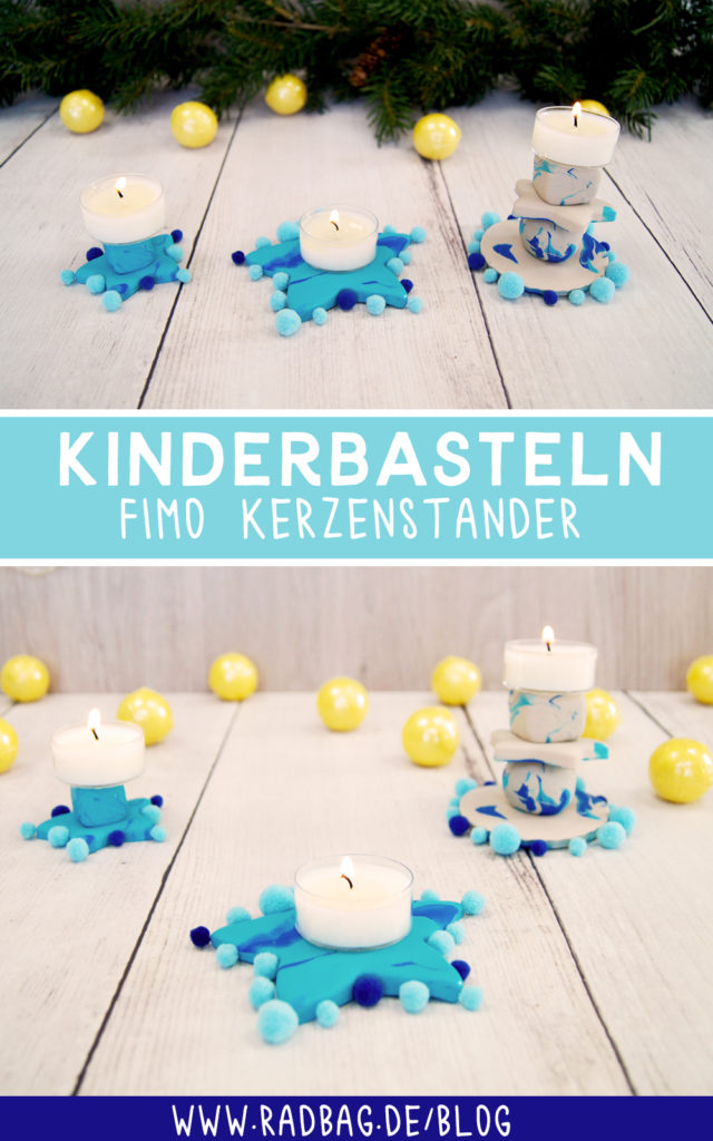Basteln Für Weihnachten Mit Kinder Diy Fimo Kerzenständer