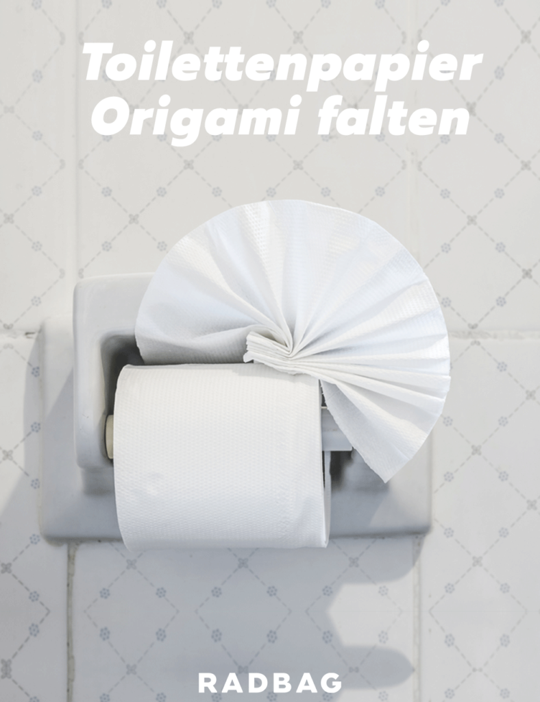 Toilettenpapier-Origami-falten