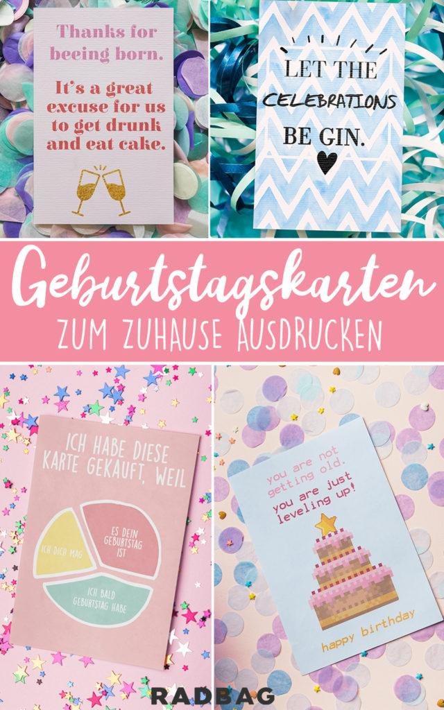 10 Coole Geburtstagskarten Zum Ausdrucken Free Printable