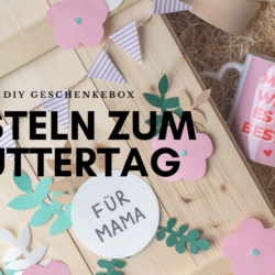 Basteln zum Muttertag Geschenkebox mit Muttertagsgeschenken diy selbermachen (1)