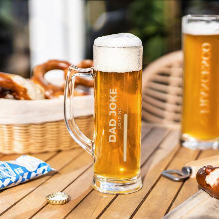 Personalisierbares Bierglas mit Ladebalken