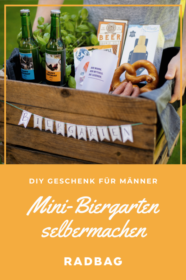 DIY Geschenk für Männer der selbstgemachte MiniBiergarten