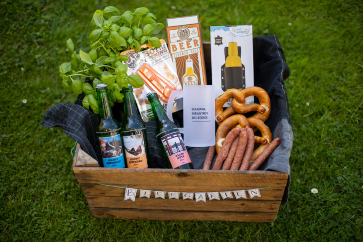 DIY Geschenk für Männer der selbstgemachte MiniBiergarten