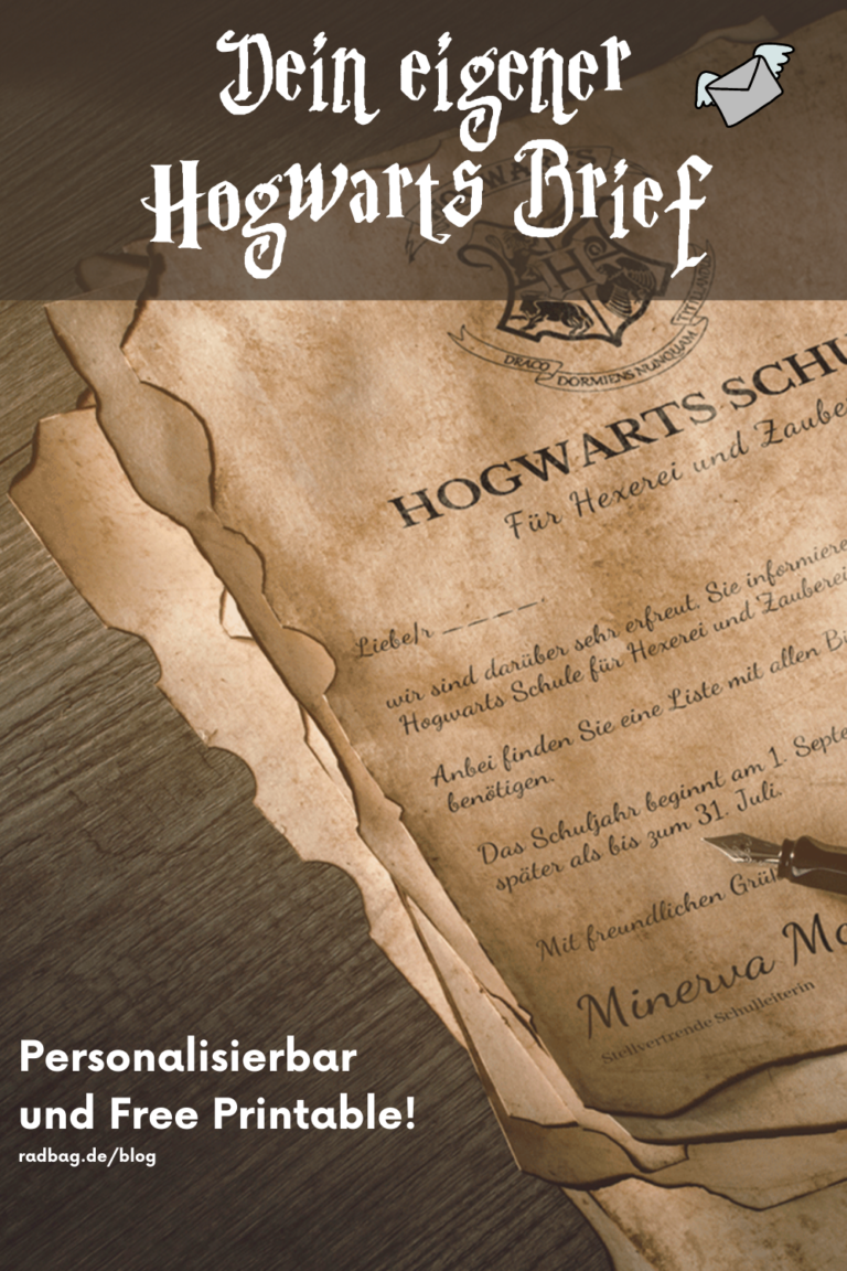 Dein eigener Hogwarts Brief - Personalisierbar und Free Printable!