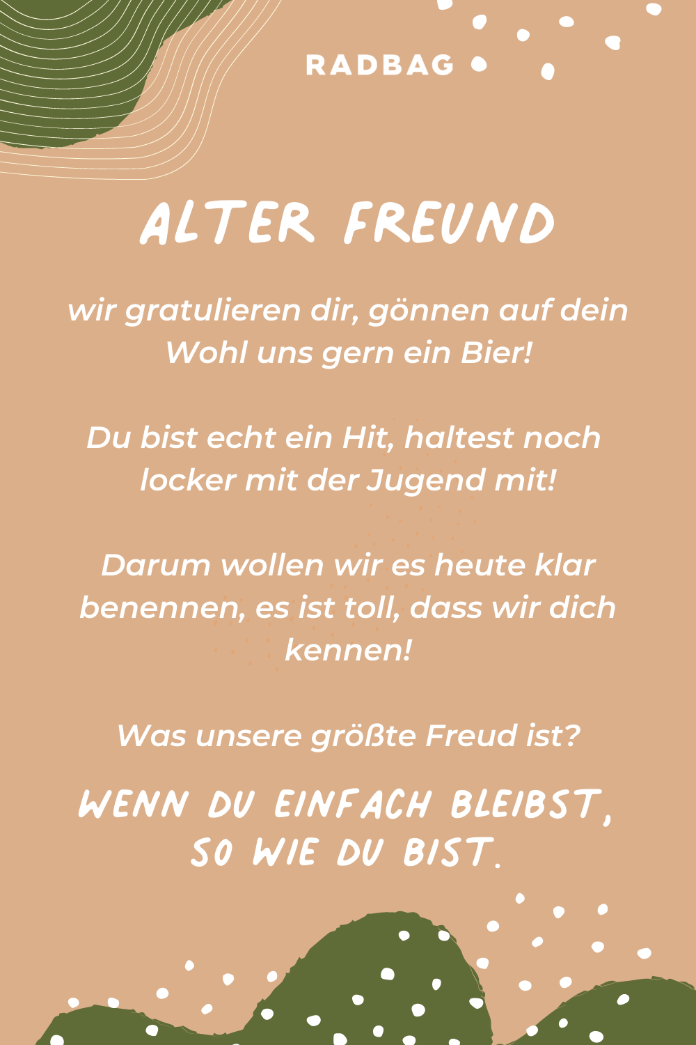 8 lustige Geburtstagssprüche für Männer die Spaß verstehen
