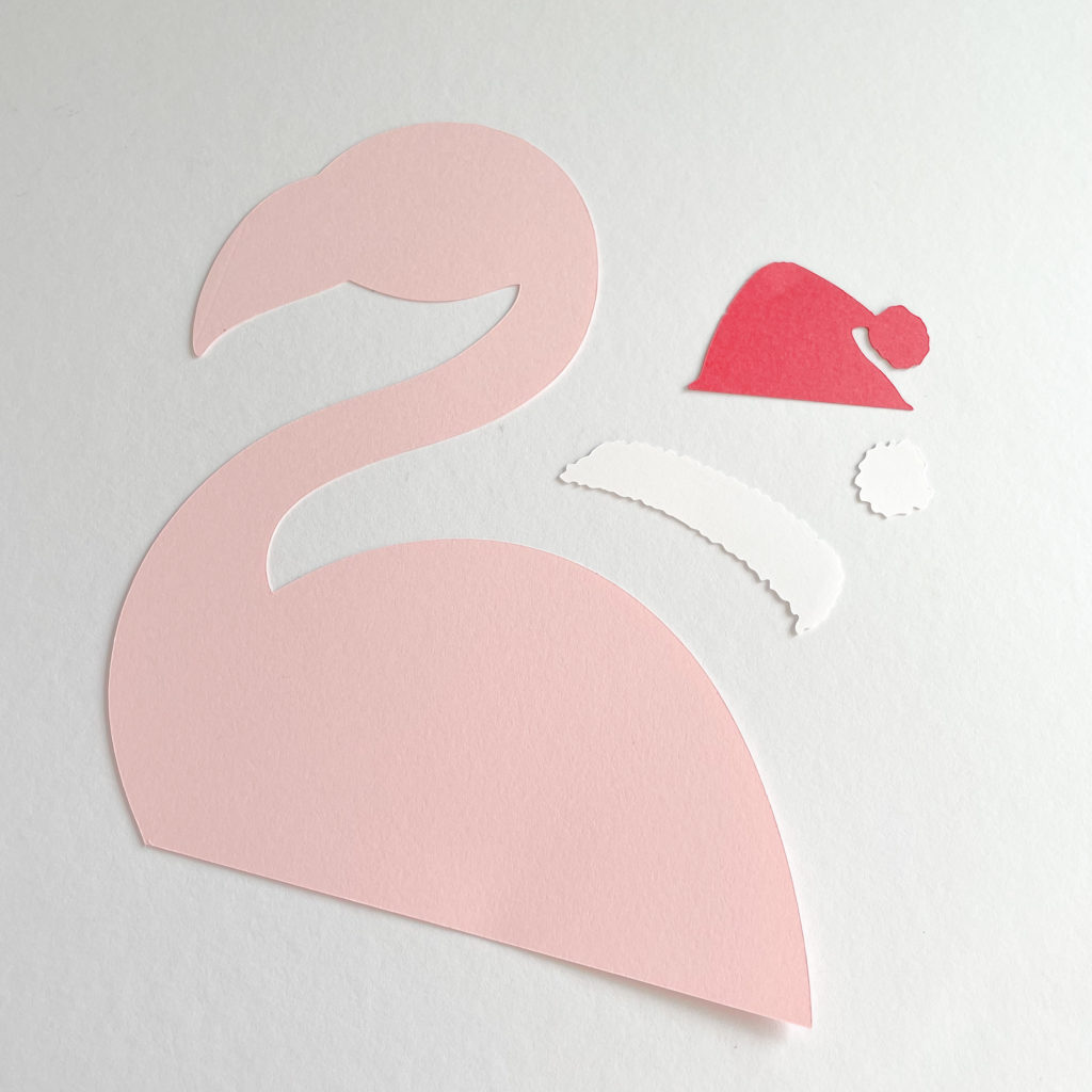 flamingo weihnachtstüten basteln