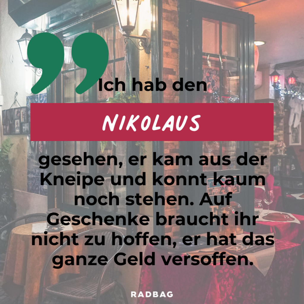 lustiger spruch zum nikolaus