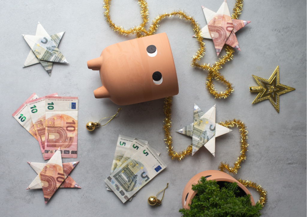 geldgeschenk weihnachten diy geld-sterne