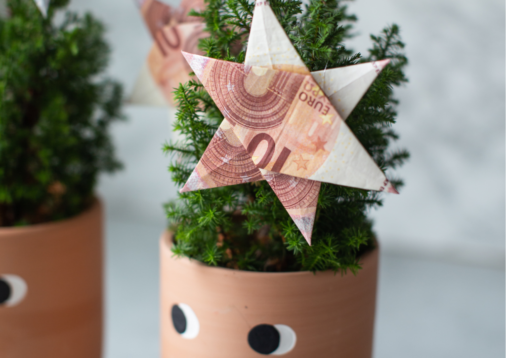 geldgeschenk weihnachten ausgefallene geldgeschenke weihnachten diy geld sterne