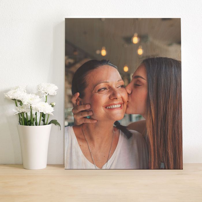 foto auf holzbild hoch