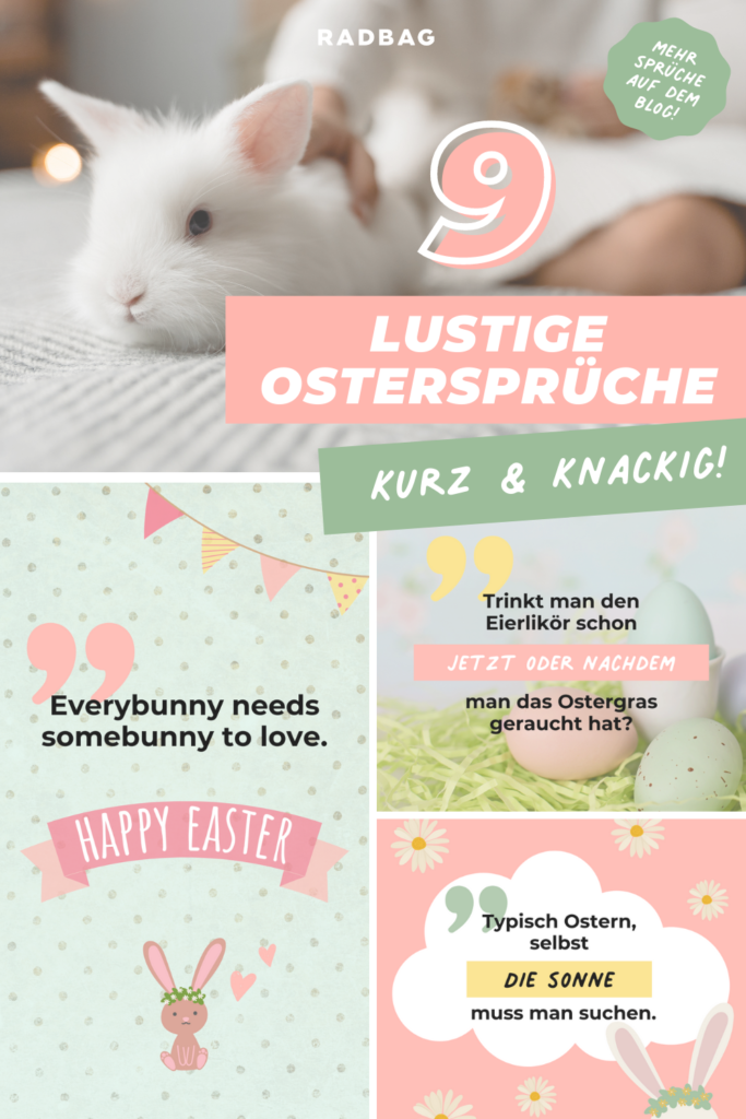 ostersprüche lustig kurz pinterest