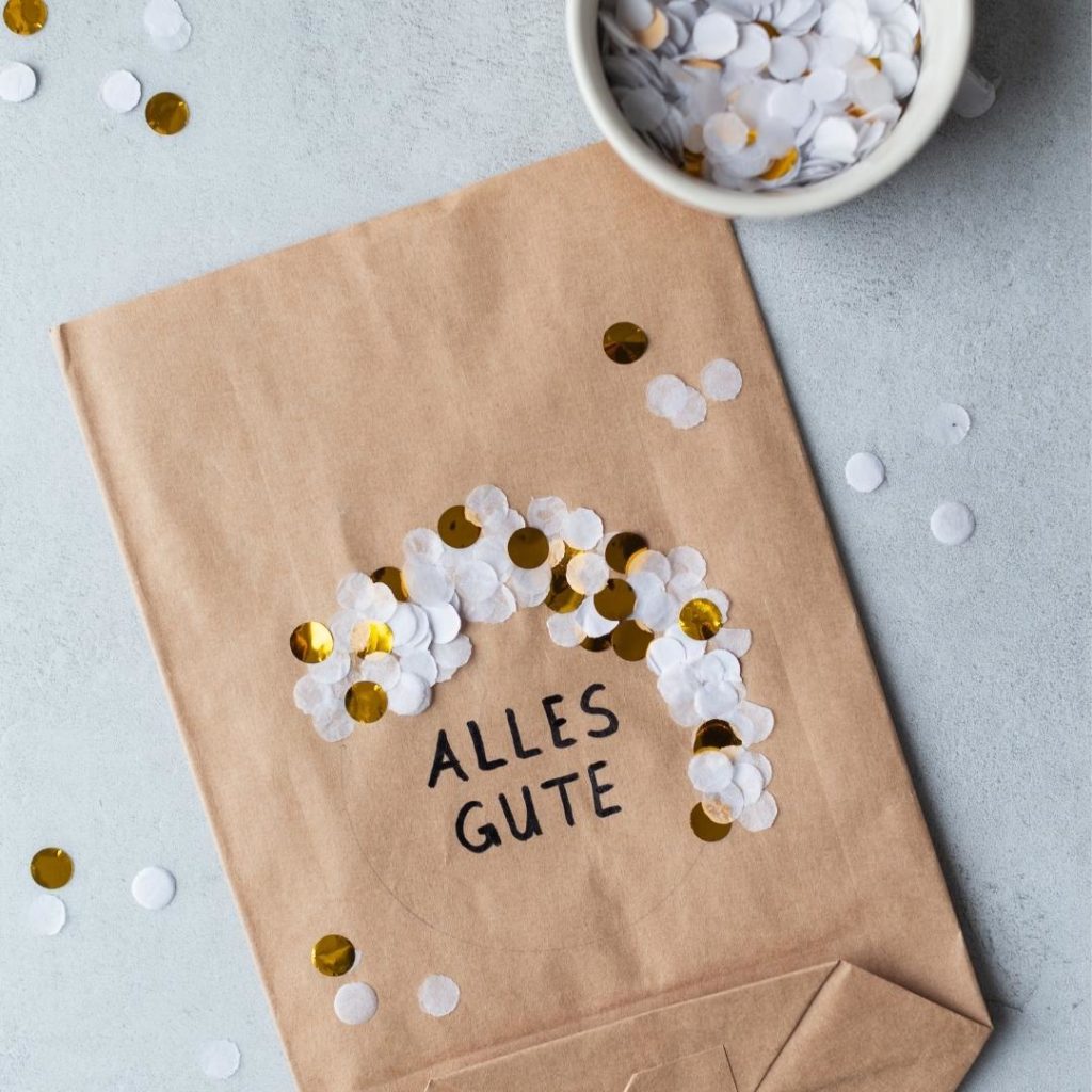 geschenktüte diy papiertüten pimpen