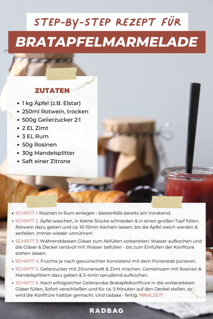 bratapfelmarmelade rezept anleitung