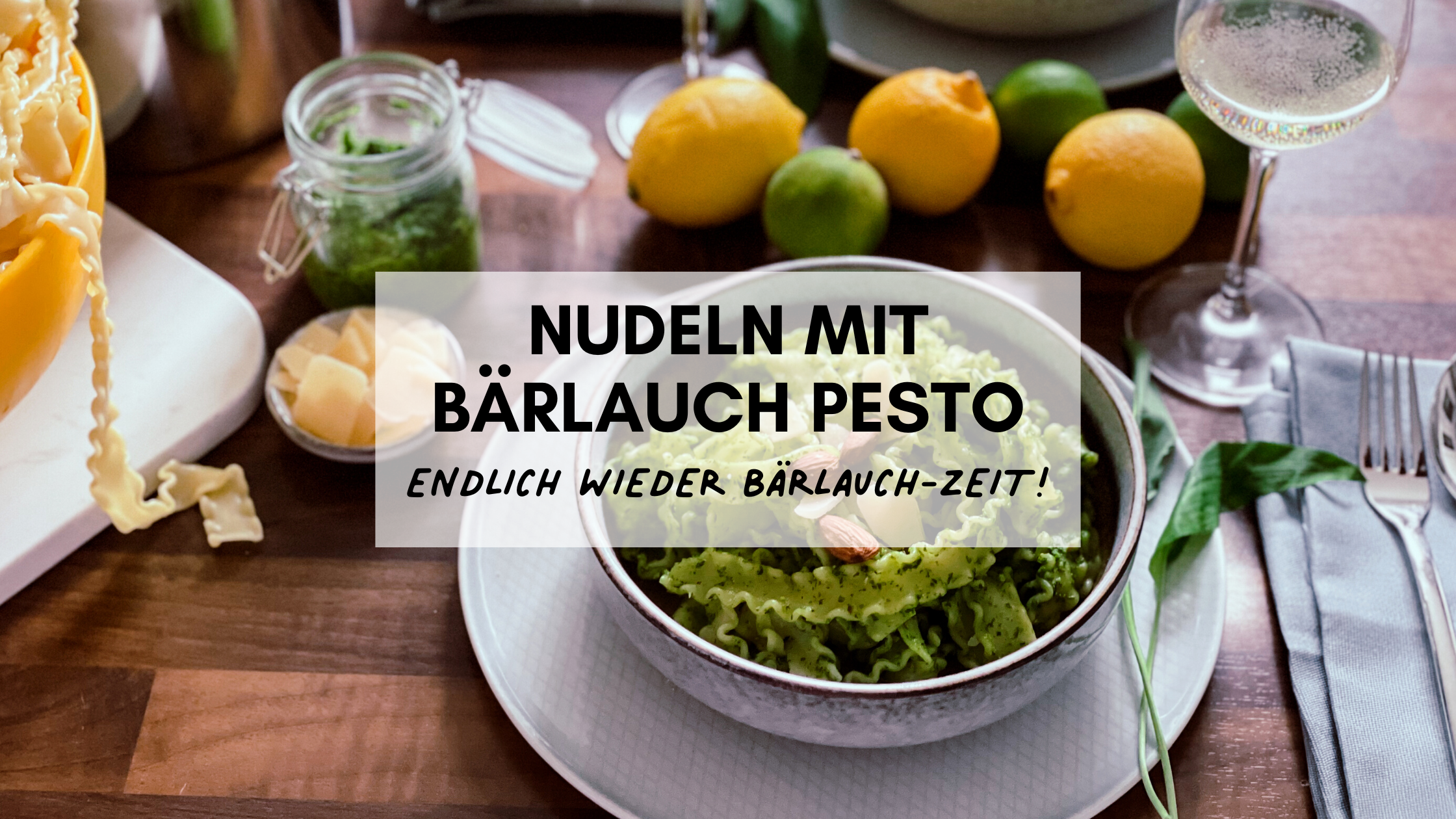 nudeln mit bärlauch pesto