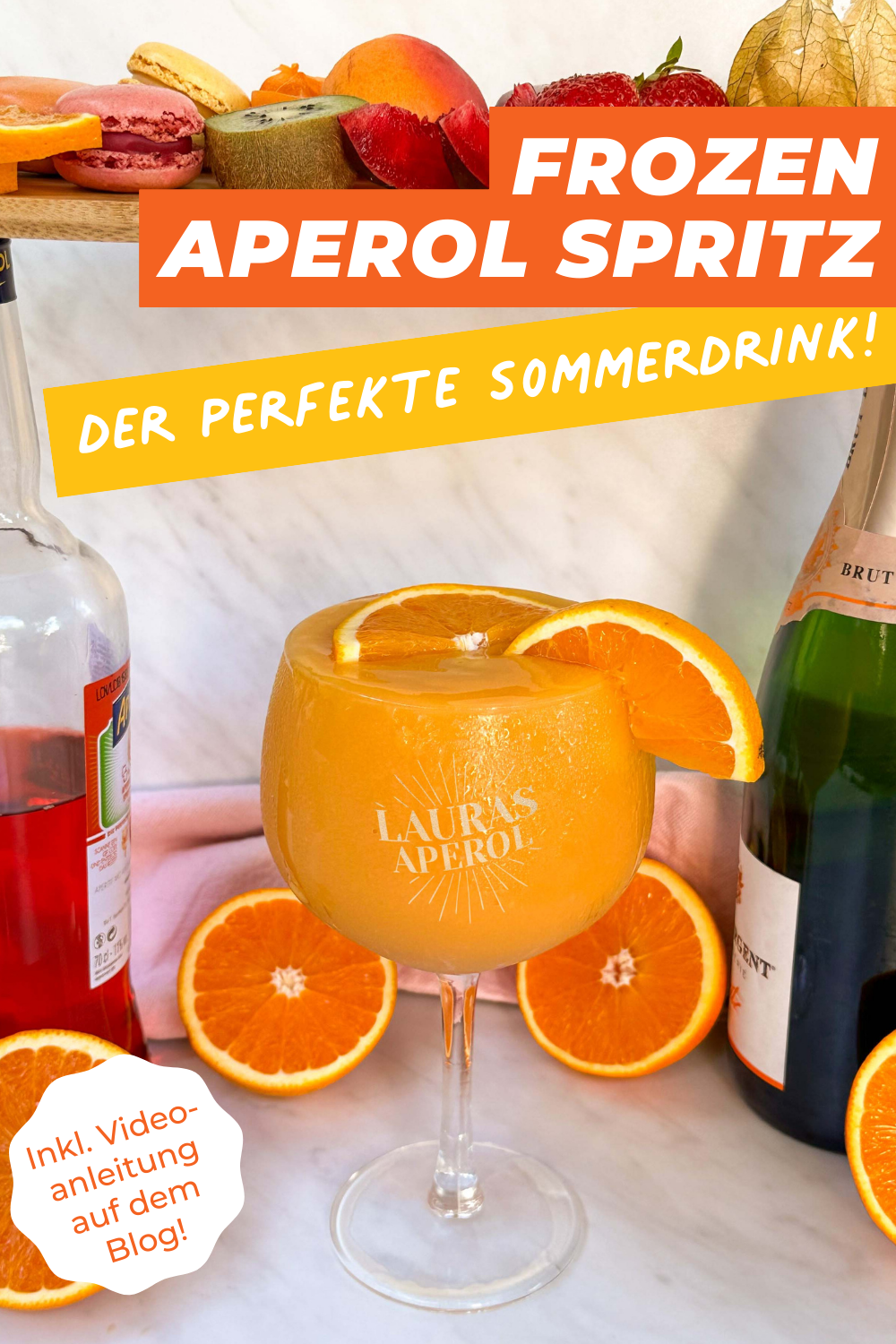 Frozen Aperol Spritz Rezept Der erfrischende Sommerdrink!