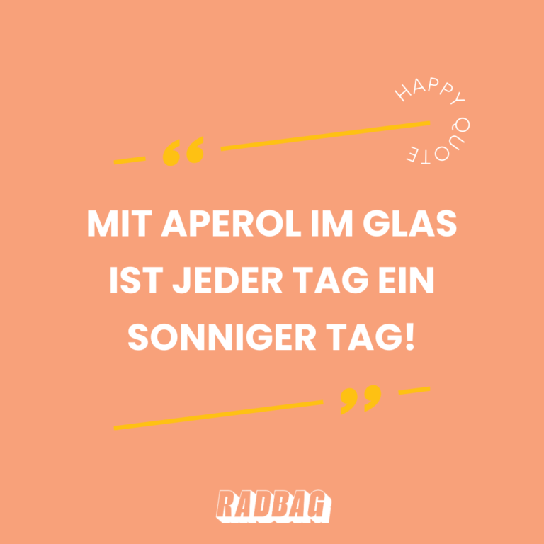 10 Aperol Sprüche für mehr Freude im Leben jetzt versenden!