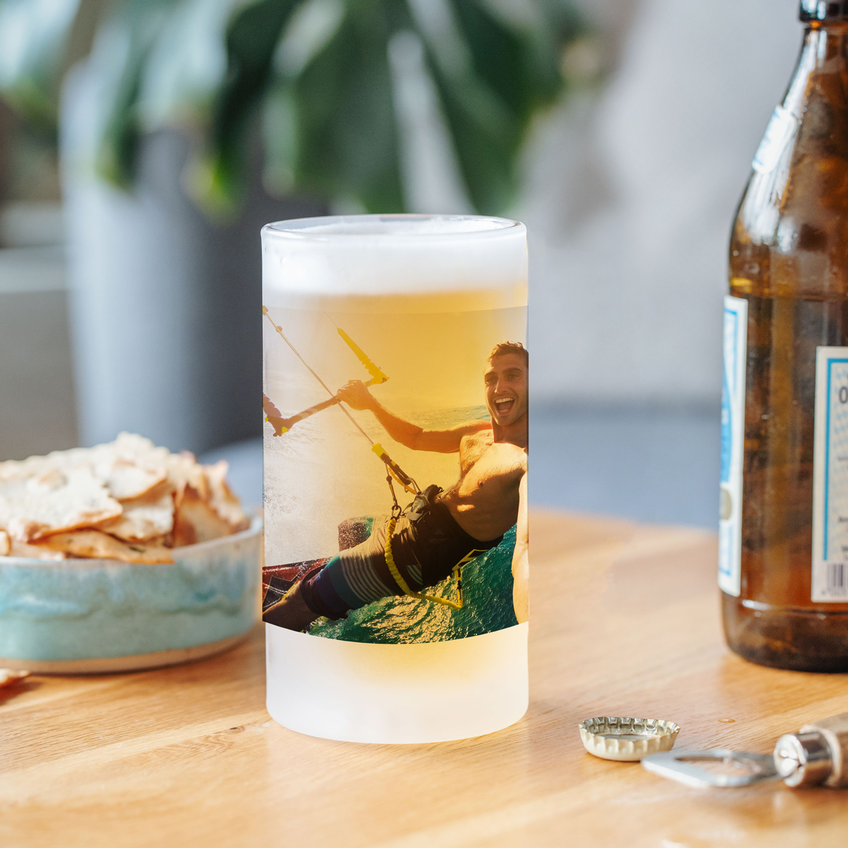 Personalisierbarer Bierkrug mit Fotos