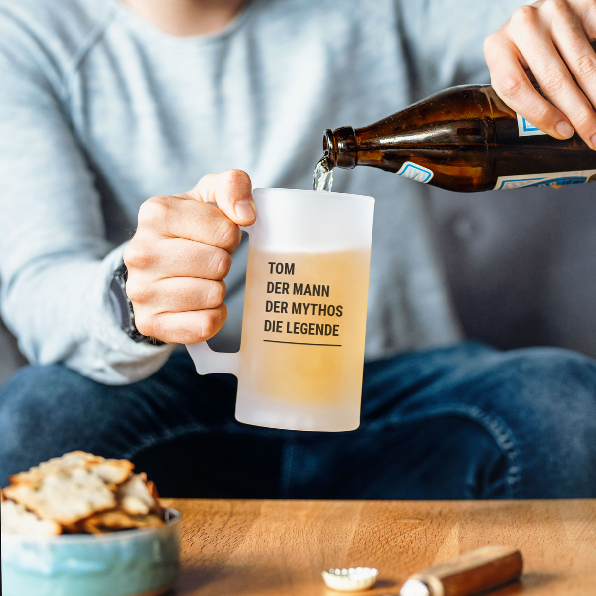 Personalisierbarer Bierkrug mit Namen