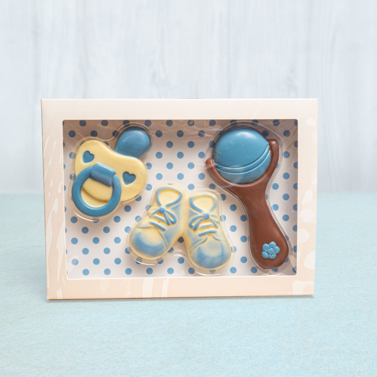 Baby-Sets aus Schokolade