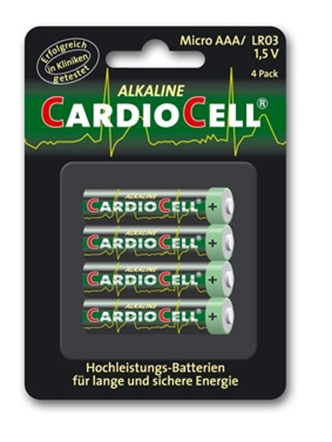 Cardiocell Batterie AAA-LR03 4er Pack