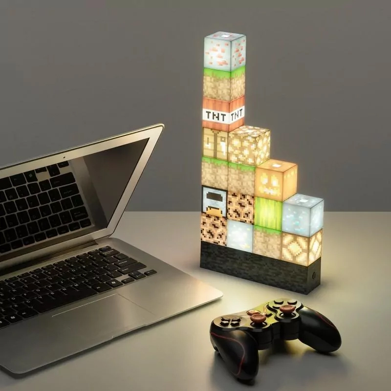 Minecraft Block Leuchte mit 16 Elementen
