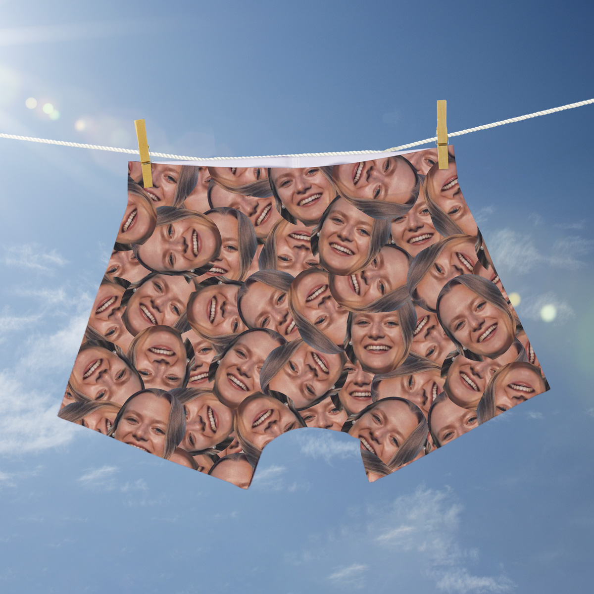 Boxershorts mit Gesicht
