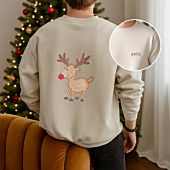 Personalisierbarer Pullover mit deiner Zeichnung vorne und hinten
