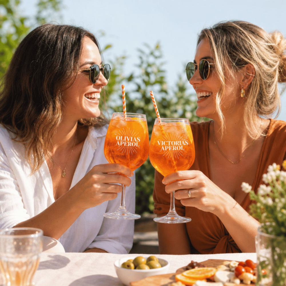 Personalisierbares Aperol Spritz Glas mit Name