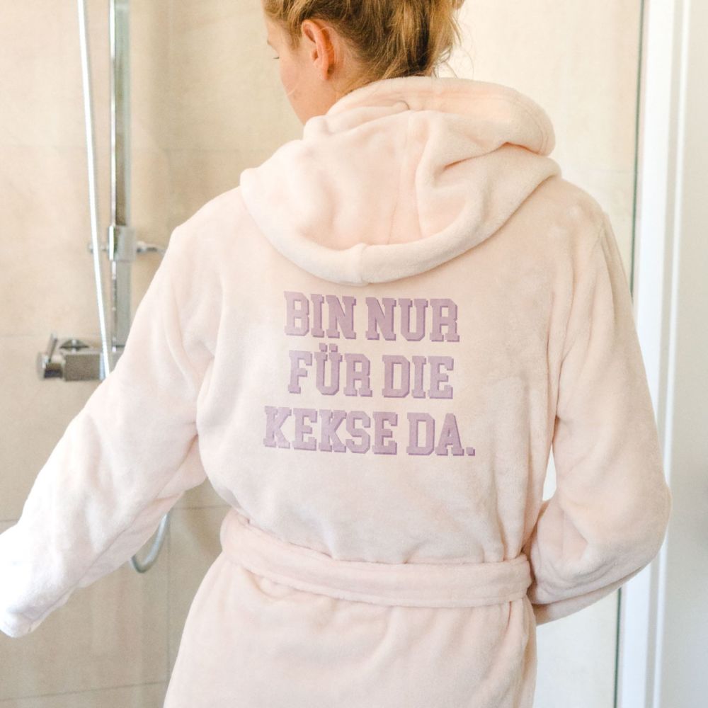 Personalisierbarer Bademantel College-Style