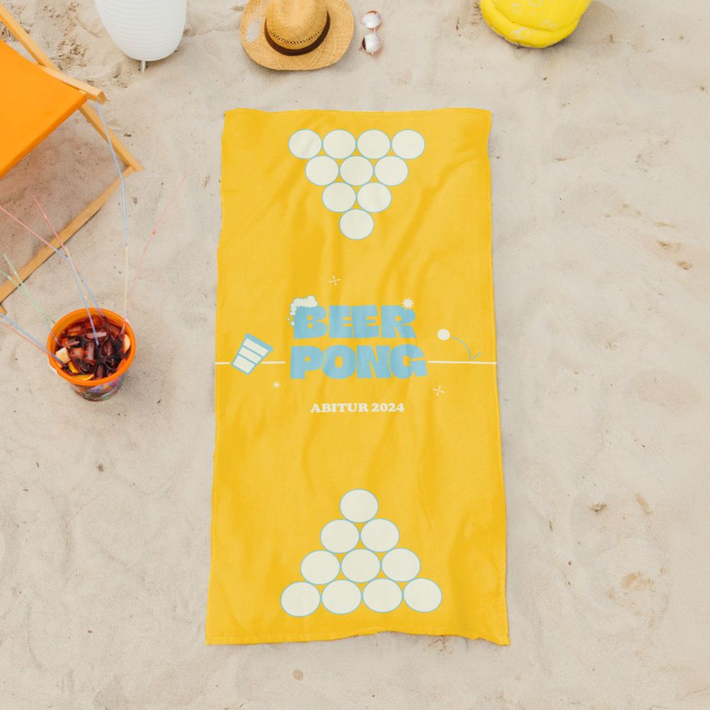 Personalisierbares Bierpong Handtuch