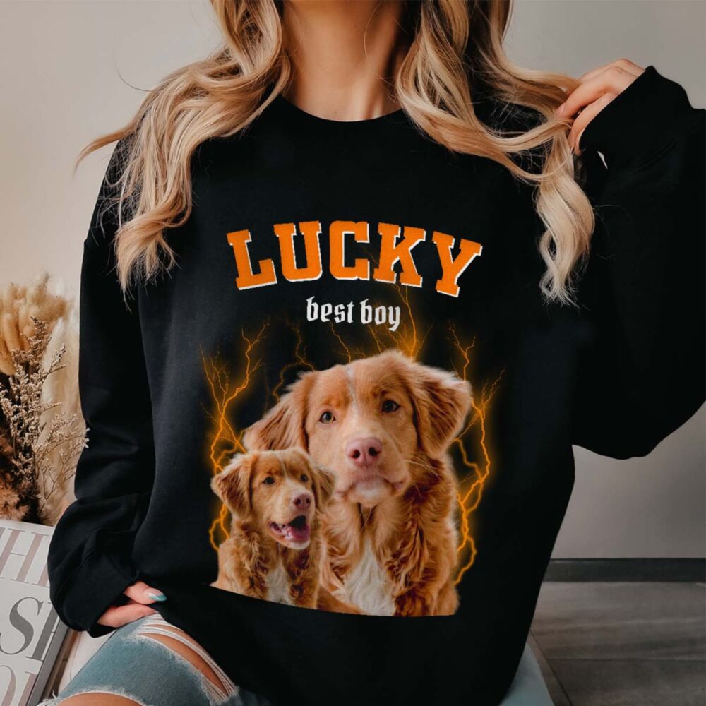 Personalisierbarer Bootleg Haustier Pullover