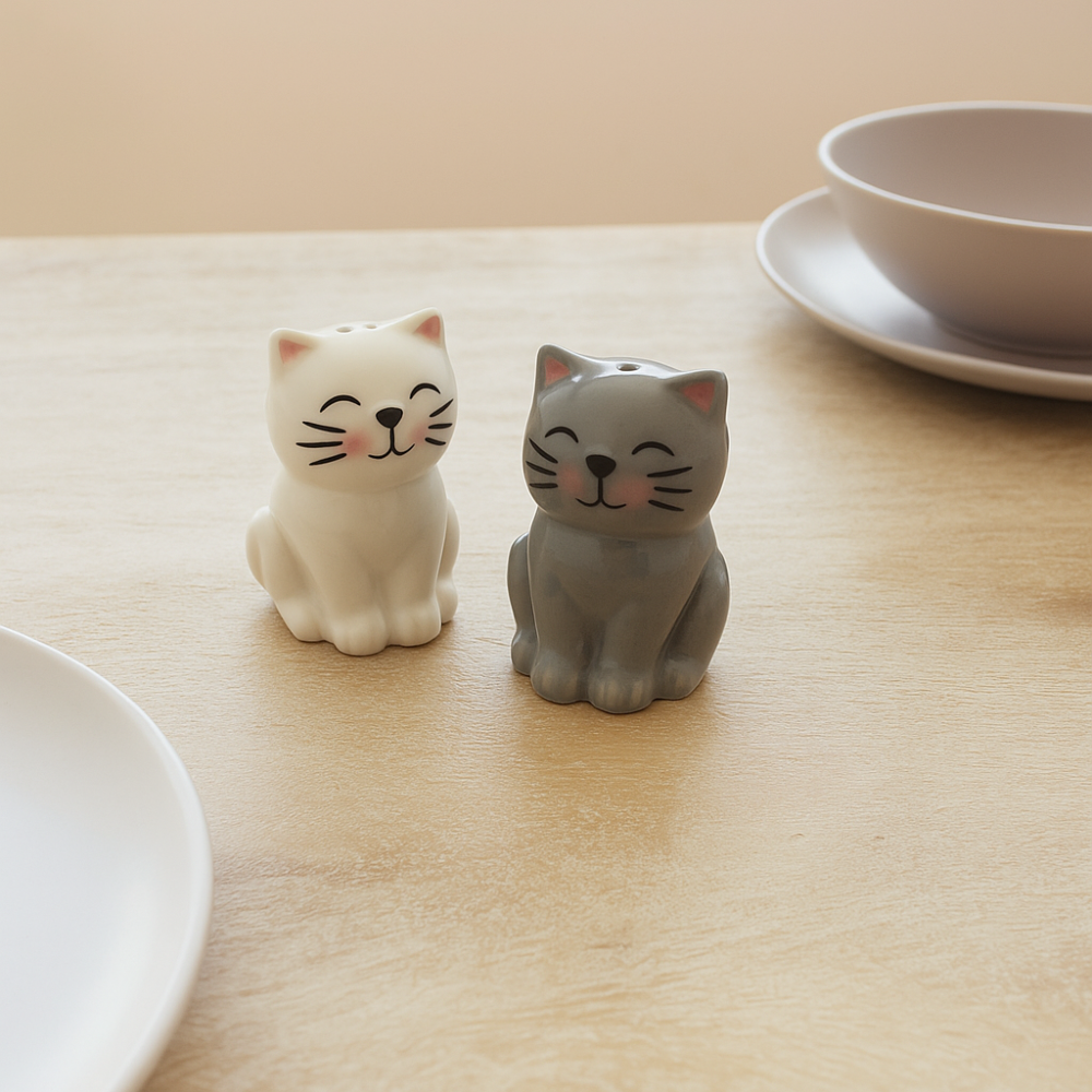 Katzen Salz- und Pfefferstreuer