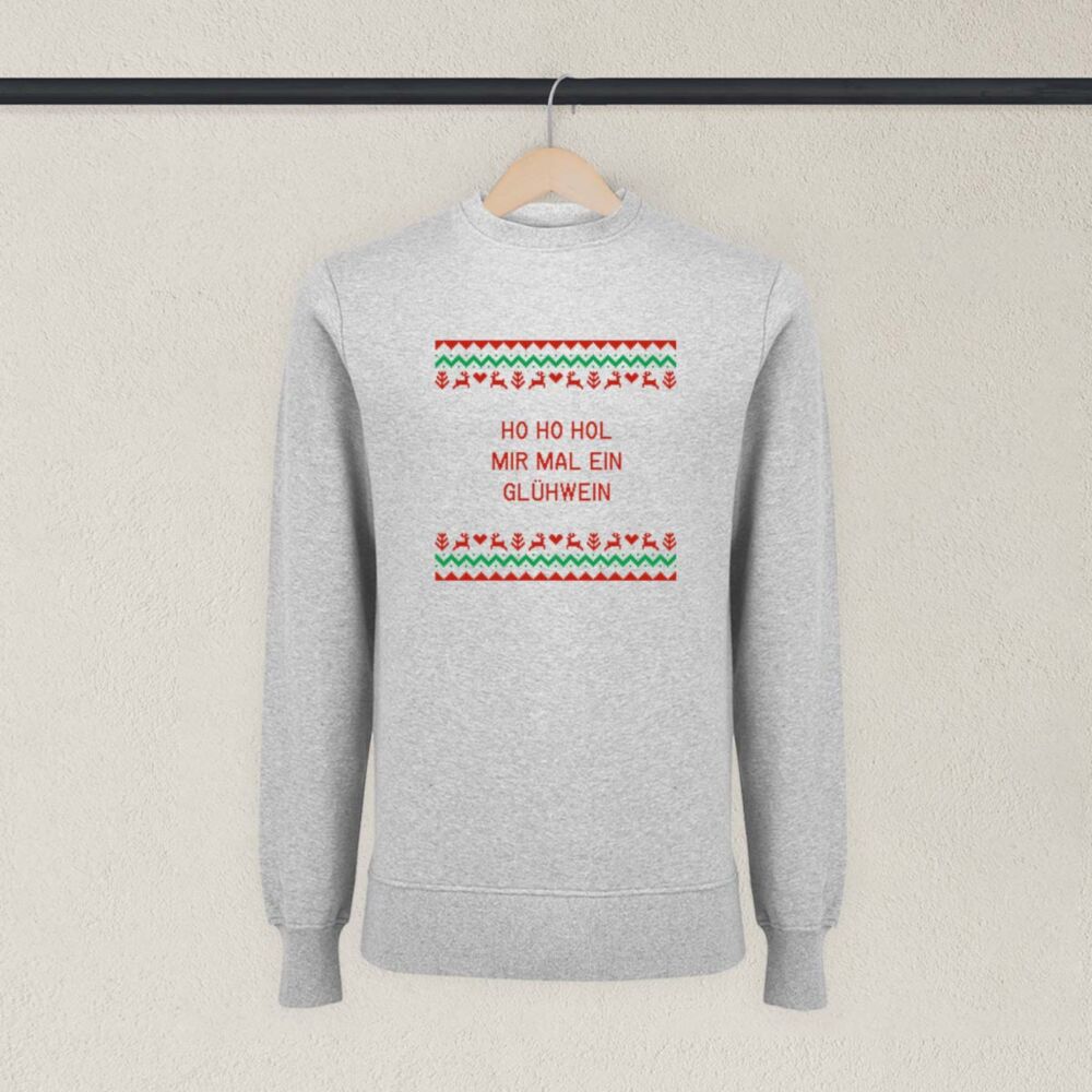 Personalisierbarer Weihnachtspullover mit Spruch